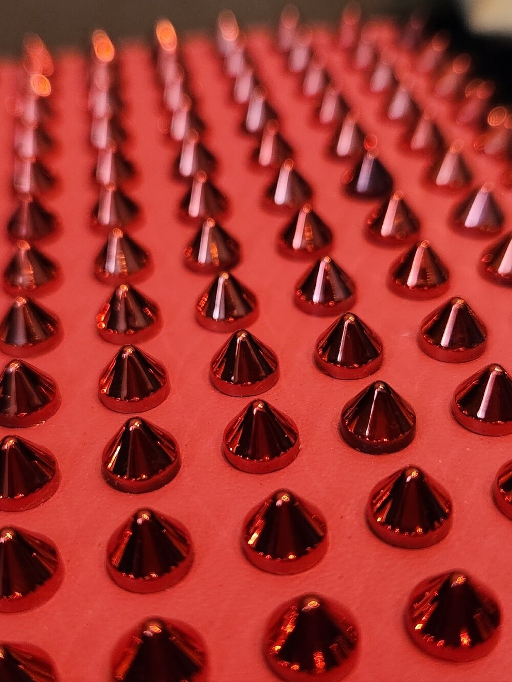Christian Louboutin Red Spiked Zip-Around Wallet NWT Full Inclusion. - Picture 9 of 9